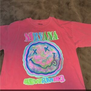 women’s nirvana graphic t-shirt